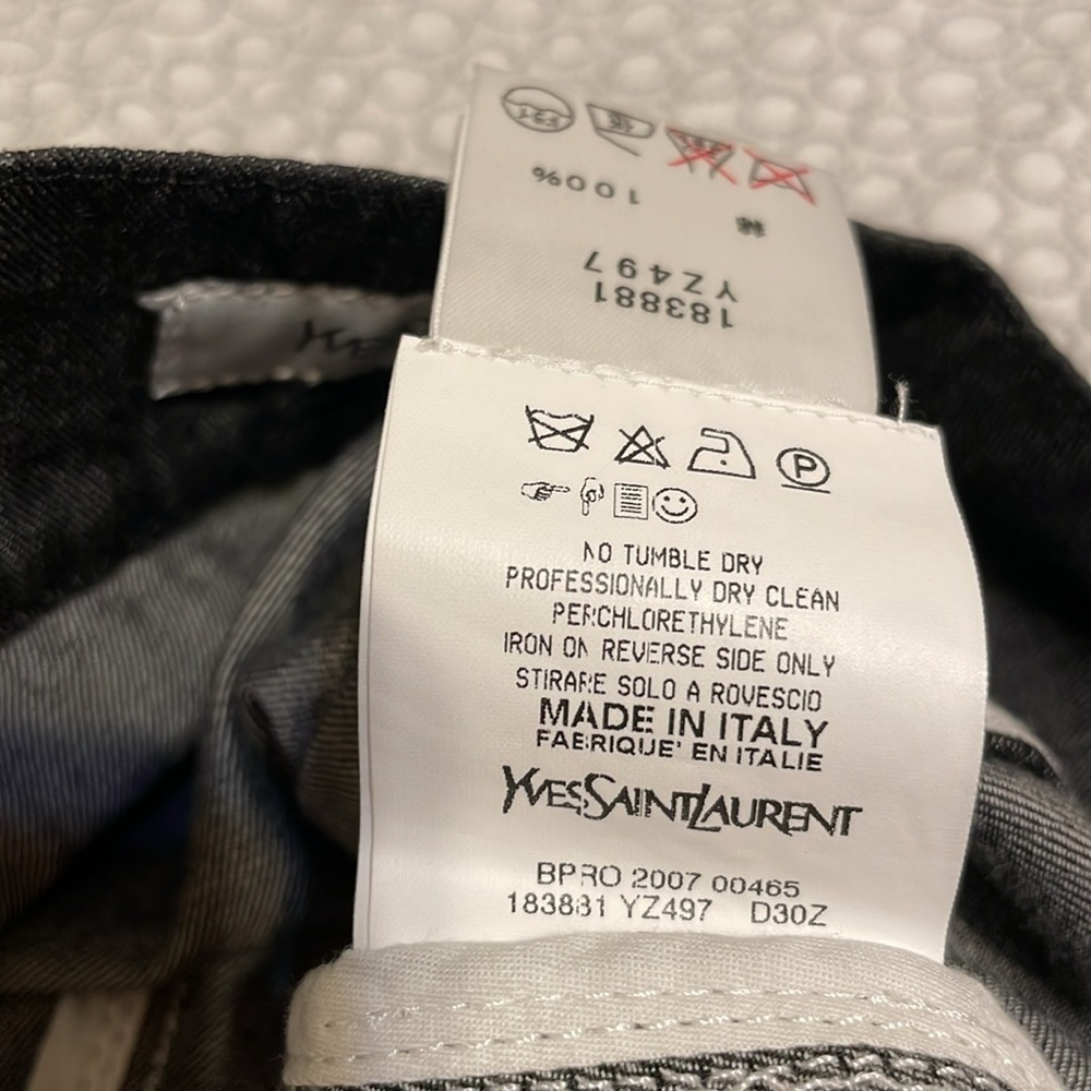 YSL Dark Grey Denim Skirt - Picture 8 of 13